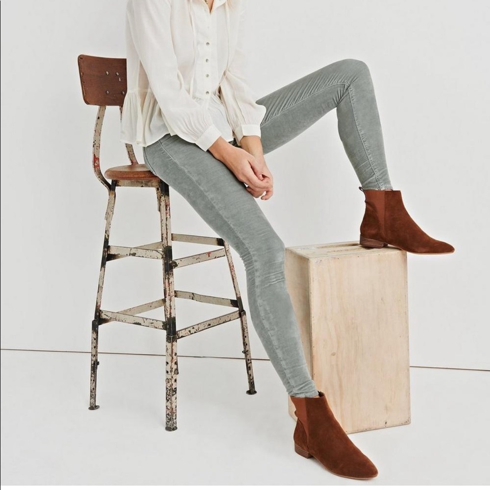 Lucky Brand Ava Mid Rise Skinny Velvet Pant